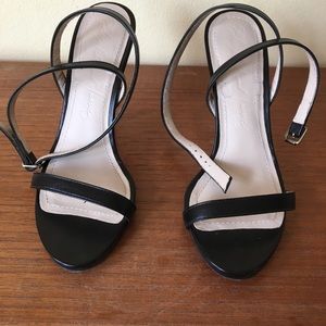 Black stiletto heels